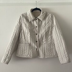 Reversible cream & tan jacket